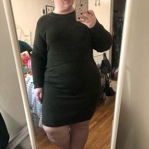 ASOS Curve Knitted Dress with Wrap Detail